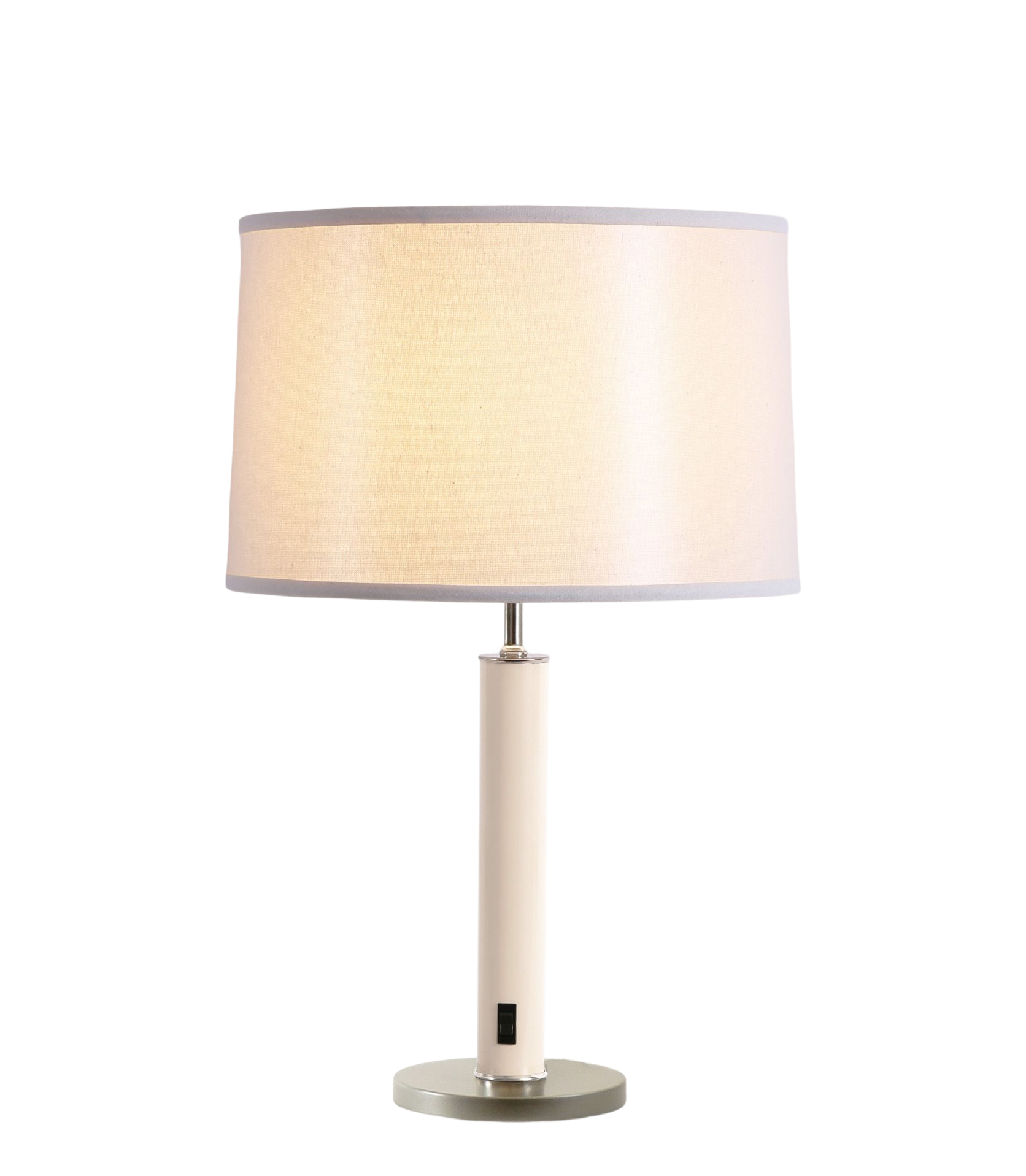 TriLam Drum Natural, Cream, Silver Champagne base, Nickel accents